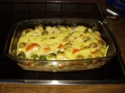 Rosenkohl-Kassler-Auflauf - Rezept