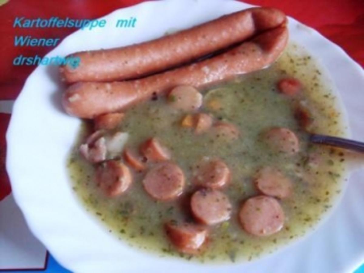 Suppe~Kartoffelsuppe mit Wiener - Rezept