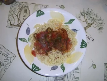 Rezept: Vegetarische Tomatensoße an Biospirelli Vegetarische Tomatensoße an Biospirelli - Rezept