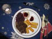 Hirschgulasch mit Wildpreiselbeeren - Rezept