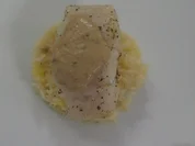 Zanderfilet an Nusssoße mit Apfelreis - Rezept