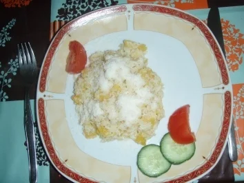 Rezept: Kürbisrisotto mit Salat Kürbisrisotto mit Salat - Rezept