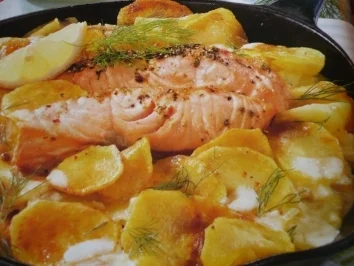 Lachs mit Sahne - Kartoffeln - Rezept - Bild Nr. 2