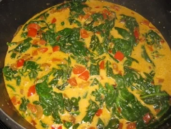 Schweinefilet auf frischem Paprika-Blattspinat - Rezept - Bild Nr. 6