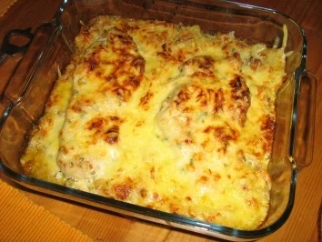 Putenschnitzel auf Bratkartoffeln gratiniert - Rezept - Bild Nr. 9