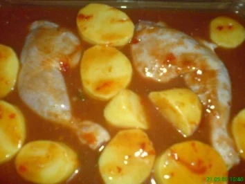 Rezept: Hähnchen im Ofen Bild Nr. 2 Hähnchen im Ofen - Rezept - Bild Nr. 2