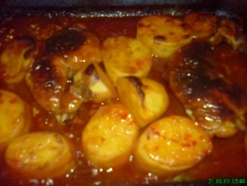 Rezept: Hähnchen im Ofen Hähnchen im Ofen - Rezept