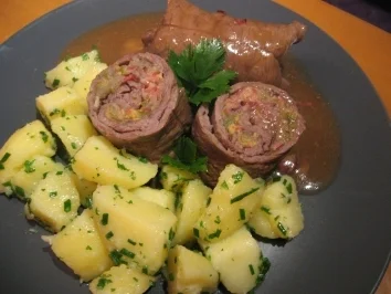 Badische Rinderrouladen mit Kräuter-Salzkartoffeln - Rezept - Bild Nr. 10