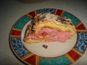 Rosa Wolkenroulade - Rezept