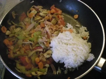 Rezept: schnelle Reis Pfanne Bild Nr. 4 schnelle Reis Pfanne - Rezept - Bild Nr. 4