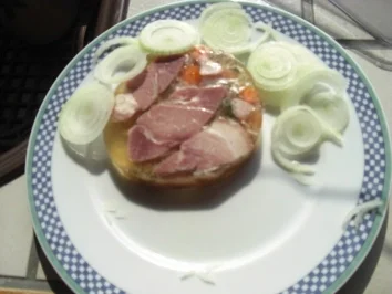 Kartoffel -Eisbein in Aspik mit Bratkartoffeln - Rezept - Bild Nr. 2