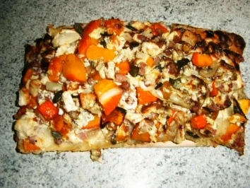 Hokkaido -Zwiebel-Schinken-Kuchen - Rezept