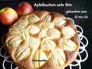 Apfelkuchen sehr fein - Rezept