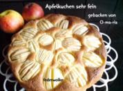 Apfelkuchen sehr fein - Rezept