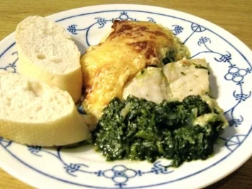 Rezept: Zanderfilet auf Blattspinat Zanderfilet auf Blattspinat - Rezept