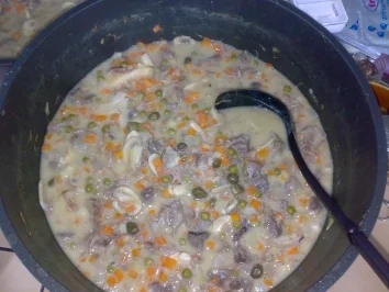 Frikasee von der Pute - Rezept