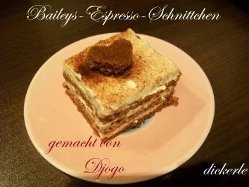 Rezept: Kuchen + Torten : Baileys-Espresso-Schnittchen Kuchen + Torten : Baileys-Espresso-Schnittchen - Rezept