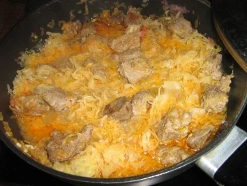 Gulaschpfanne vom Rind  -  Szegediner Art - Rezept - Bild Nr. 6