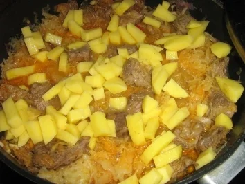 Gulaschpfanne vom Rind  -  Szegediner Art - Rezept - Bild Nr. 7