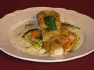 Viktoriabarsch mit Kartoffelkruste und feinem Gemüse - Rezept