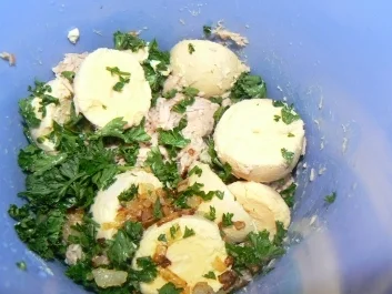 gefüllte Eier nach Kräuterhexen-Art - Rezept - Bild Nr. 4