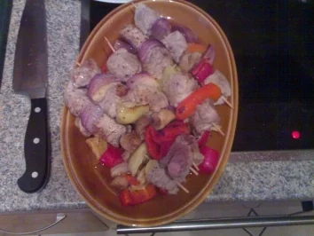 Rezept: Fleischspiese auf Grillgemüse Bild Nr. 2 Fleischspiese auf Grillgemüse - Rezept - Bild Nr. 2