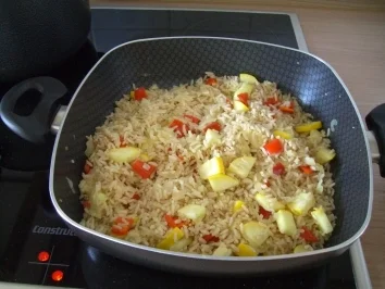 Rezept: Scharfe Reispfanne Bild Nr. 3 Scharfe Reispfanne - Rezept - Bild Nr. 3