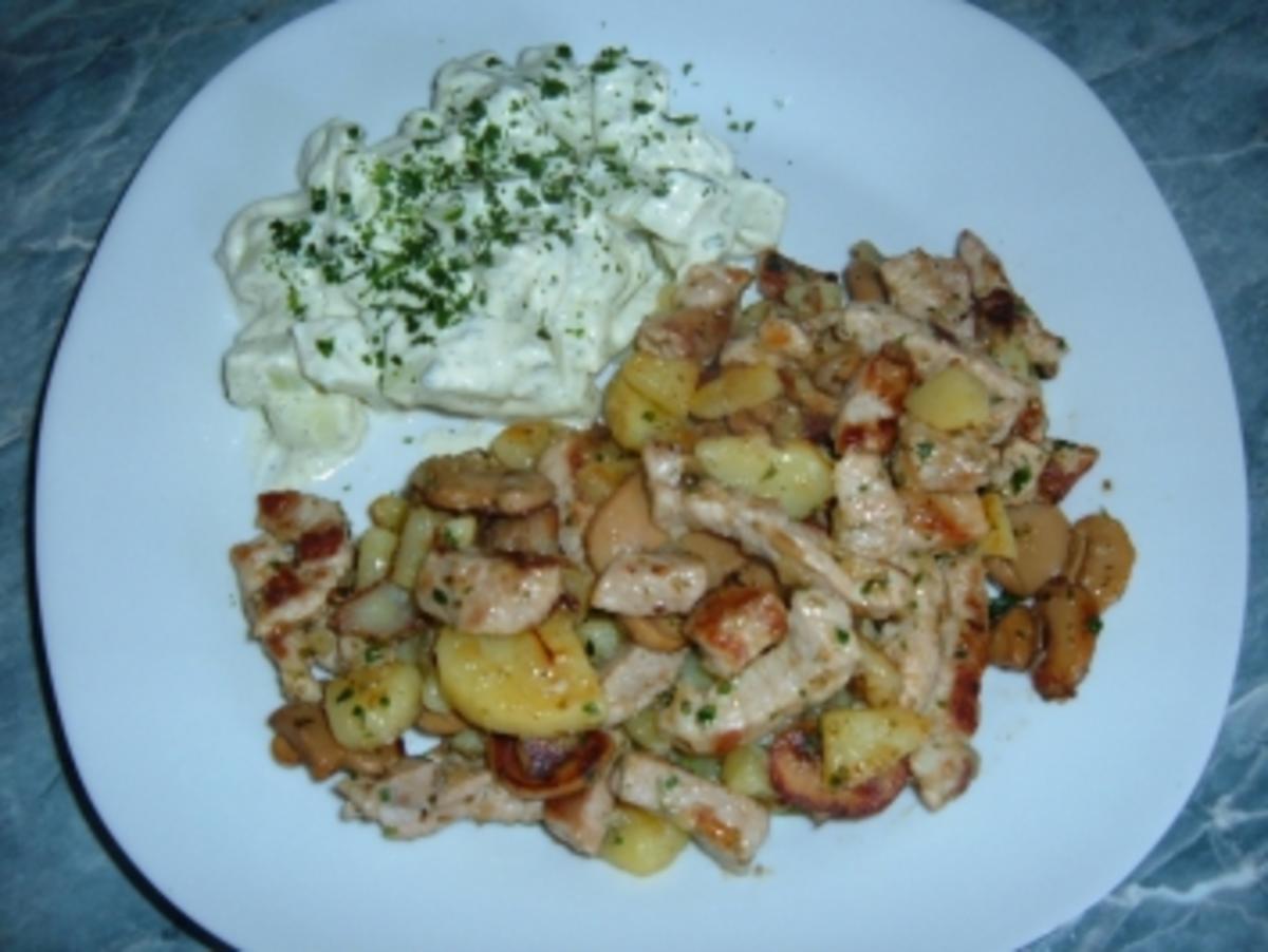 Fleisch : Schnelle Kartoffel Schnitzelpfanne - Rezept