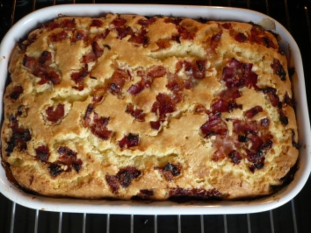 Birnenauflauf mit Speck - Rezept