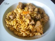 Nudeln mit viel Fleisch - Rezept