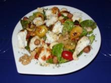 Linda´s Herbstsalat mit Kabeljau-Rückenfilet und frischen Datteln - Rezept