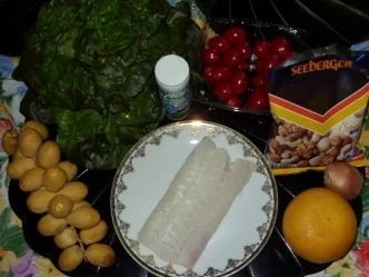 Rezept: Linda´s Herbstsalat mit Kabeljau-Rückenfilet und frischen Datteln Bild Nr. 2 Linda´s Herbstsalat mit Kabeljau-Rückenfilet und frischen Datteln - Rezept - Bild Nr. 2