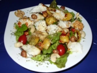 Rezept: Linda´s Herbstsalat mit Kabeljau-Rückenfilet und frischen Datteln Bild Nr. 7 Linda´s Herbstsalat mit Kabeljau-Rückenfilet und frischen Datteln - Rezept - Bild Nr. 7