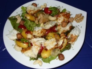 Rezept: Linda´s Herbstsalat mit Kabeljau-Rückenfilet und frischen Datteln Bild Nr. 8 Linda´s Herbstsalat mit Kabeljau-Rückenfilet und frischen Datteln - Rezept - Bild Nr. 8