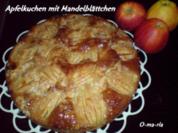 Kuchen  Apfelkuchen mit Mandelblättchen - Rezept