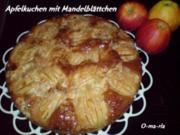 Kuchen  Apfelkuchen mit Mandelblättchen - Rezept