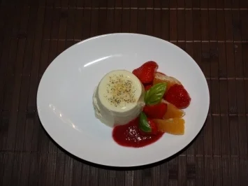 Basilikum-Panna-Cotta - Rezept