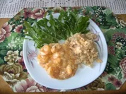 Garnelen in Rucola - Frischkäse - Sauce - Rezept