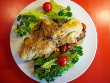 feines Schlemmerbrot, saftiges Rührei auf Bot - Rezept