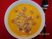 Vegetarische Kürbissuppe - Rezept