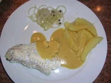 Schellfisch, "gekocht", mit Senf-und/oder Buttersauce (wir essen Salzkartoffeln und Salat dazu) - Rezept - Bild Nr. 3