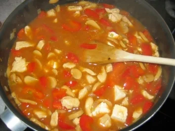 Rezept: Hünchen-Nudel-Pfanne Bild Nr. 4 Hünchen-Nudel-Pfanne - Rezept - Bild Nr. 4