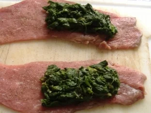 Rezept: Cordon Bleu mit Spinatfüllung und Feta Bild Nr. 2 Cordon Bleu mit Spinatfüllung und Feta - Rezept - Bild Nr. 2