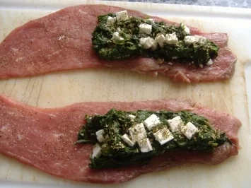 Rezept: Cordon Bleu mit Spinatfüllung und Feta Bild Nr. 3 Cordon Bleu mit Spinatfüllung und Feta - Rezept - Bild Nr. 3