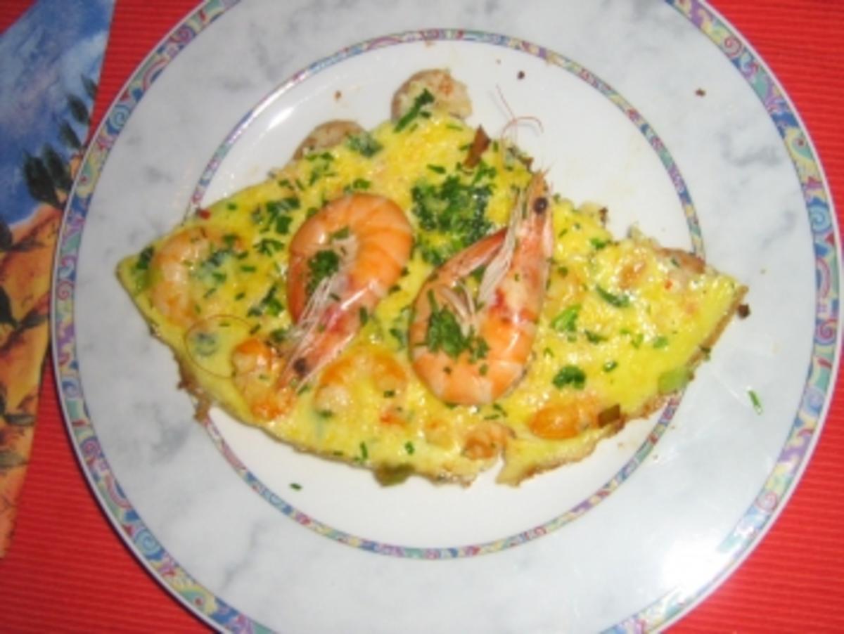 Bilder für Crevetten in Fritata - Rezept