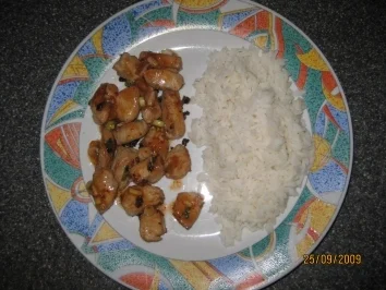 Hähnchenbrust mit Aprikosensoße, Zitronengras, usw...*chinesisch angehaucht* - Rezept