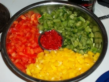 Rezept: Salsa de Tomate con Pimientas Salsa de Tomate con Pimientas - Rezept