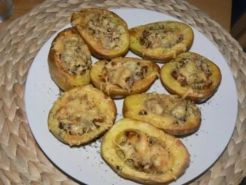 Rezept: herzhafte Kartoffelhälften herzhafte Kartoffelhälften - Rezept