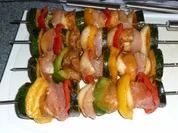 Geflügel-Gemüse-Spieße - Rezept
