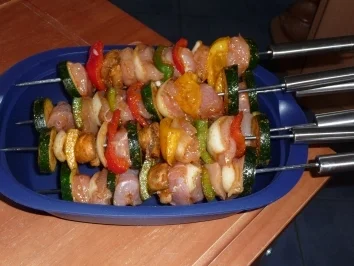 Rezept: Geflügel-Gemüse-Spieße Bild Nr. 10 Geflügel-Gemüse-Spieße - Rezept - Bild Nr. 10